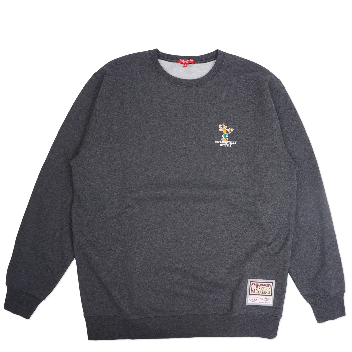 MITCHELL &amp; NESS MILWAUKEE BUCKS WOMEN&#39;S GRAPHIC OVERSIZE CREWNECK SWEATSHIRT 