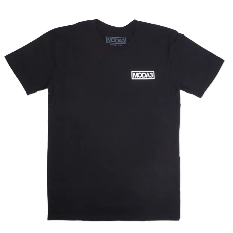 MODA3 Box Outline T-Shirt - Black/White