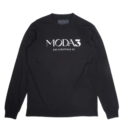 MODA3 LUX SCRIPT LONG SLEEVE TEE  