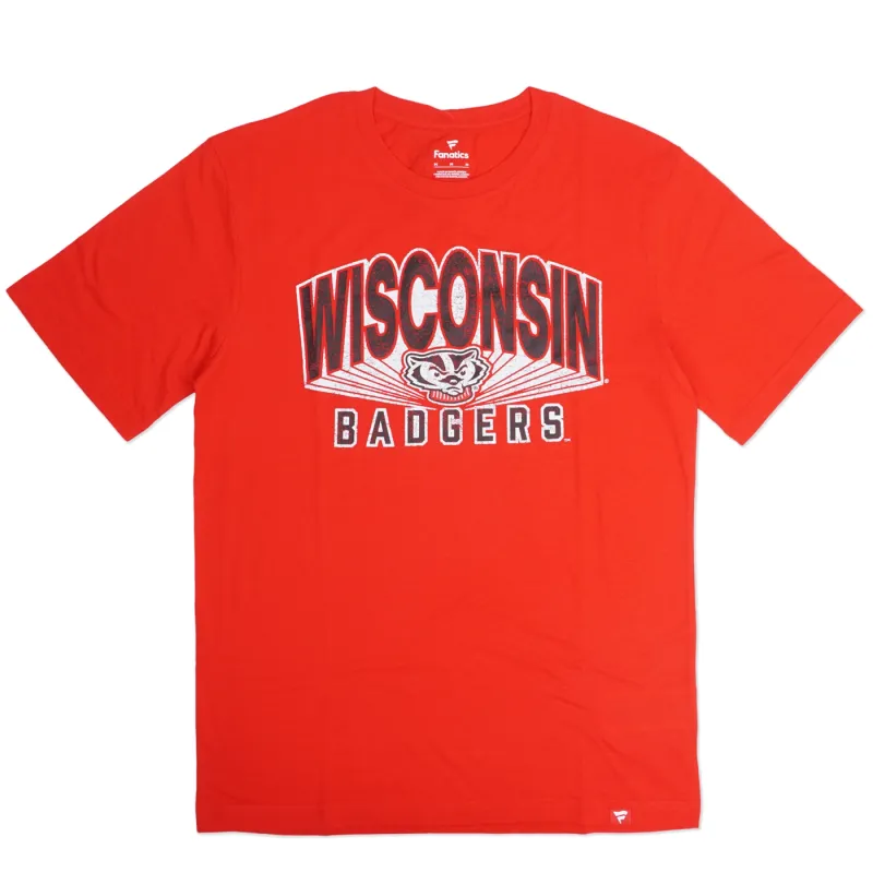 FANATICS WISCONSIN BADGERS TRADITION &amp; ESTABLISHED TEE  