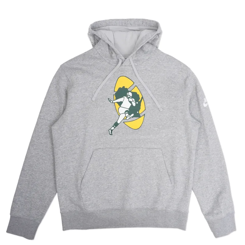 NIKE GREEN BAY PACKERS LEGACY CLUB PULLOVER HOODIE 
