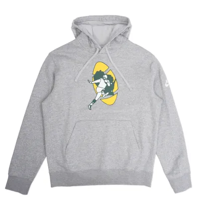 NIKE GREEN BAY PACKERS LEGACY CLUB PULLOVER HOODIE 