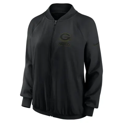 NIKE GREEN BAY PACKERS WOMEN&#39;S DRI-FIT FULL-ZIP JACKET