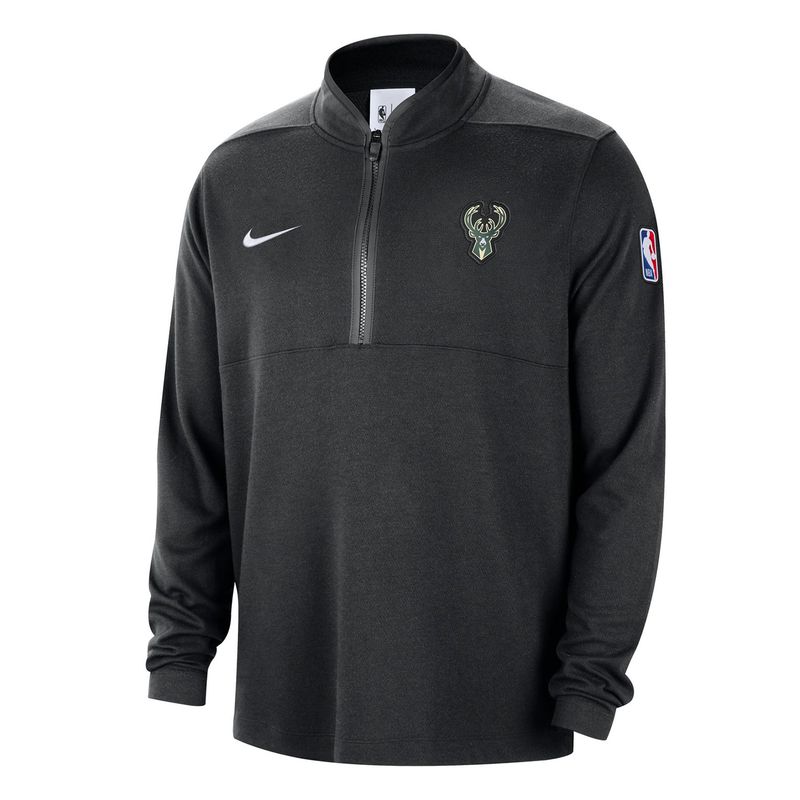 NIKE MILWAUKEE BUCKS DRI-FIT 1/2-ZIP LONGSLEEVE TOP      