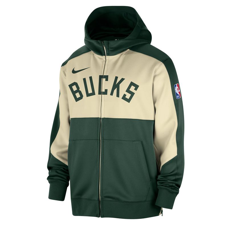 NIKE MILWAUKEE BUCKS DRI-FIT SHOWTIME FULL- ZIP HOODIE
