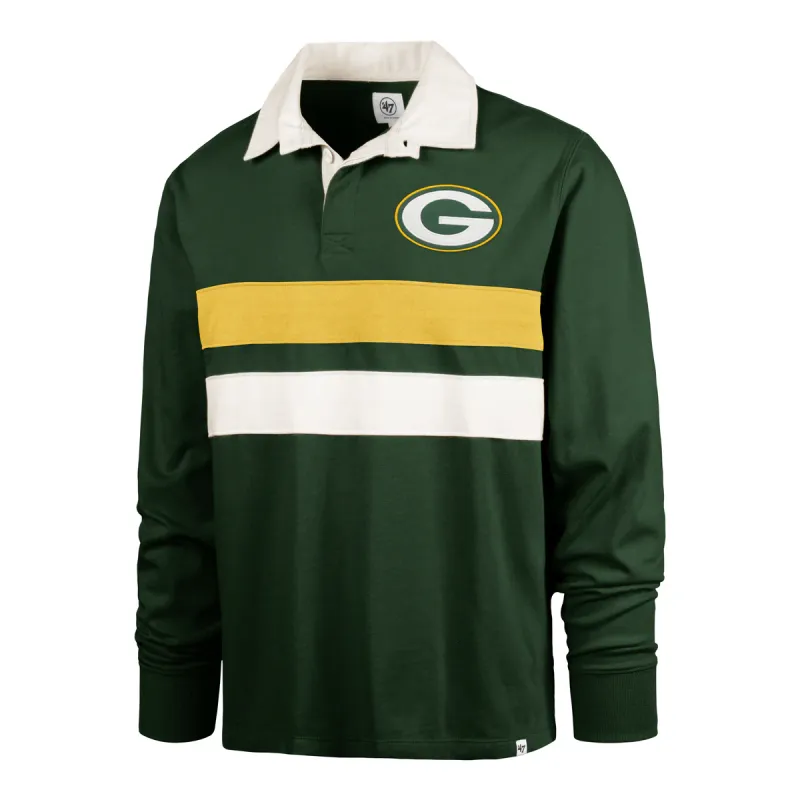 ‘47 BRAND GREEN BAY PACKERS CLUBHOUSE KNOX RUGBY SHIRT