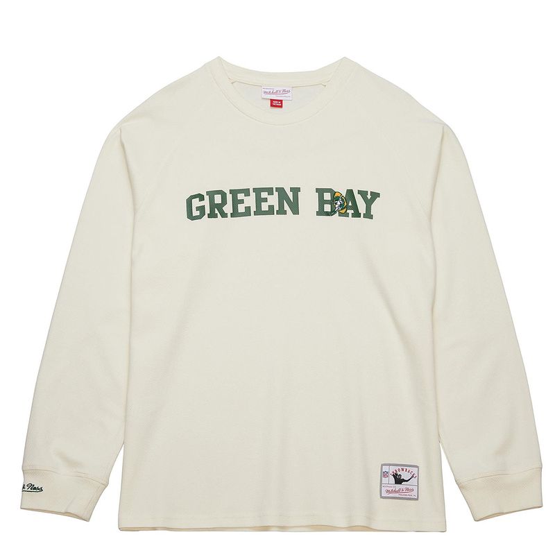 MITCHELL &amp; NESS GREEN BAY PACKERS SSWAGGER THERMAL LONG SLEEVE TEE