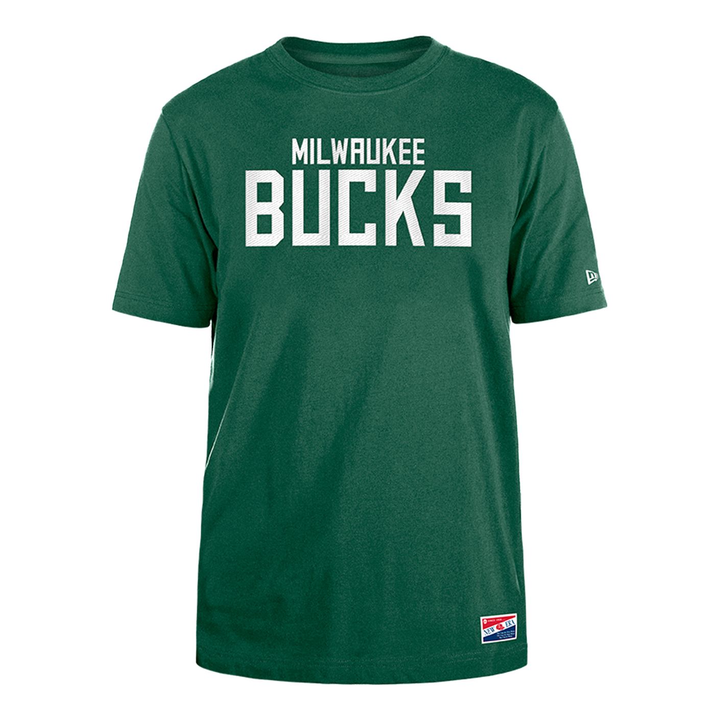 NEW ERA MILWAUKEE BUCKS WORDMARK TEE