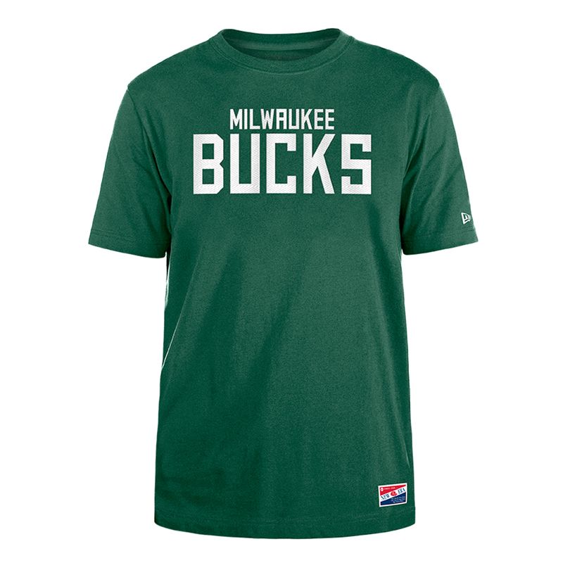NEW ERA MILWAUKEE BUCKS WORDMARK TEE