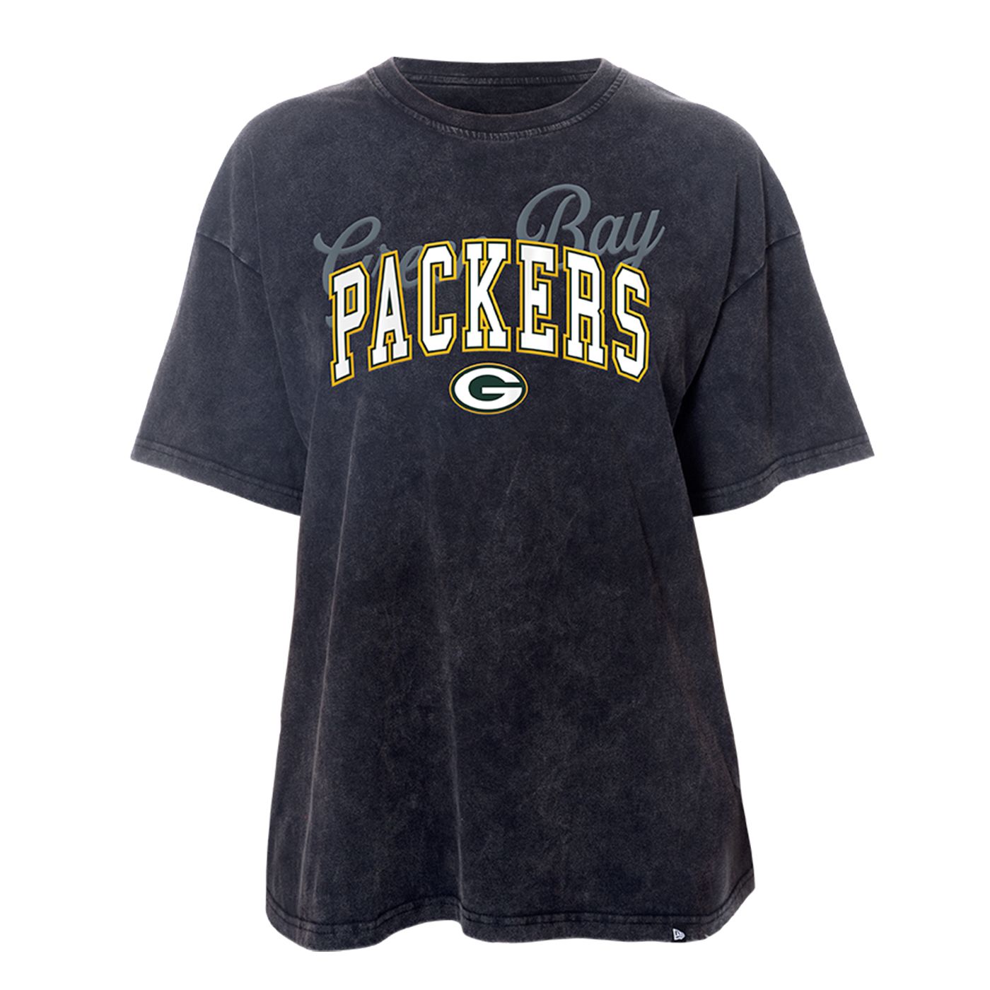 NEW ERA GREEN BAY PACKERS WOMEN&#39;S OVERSIZED STONE WASH TEE