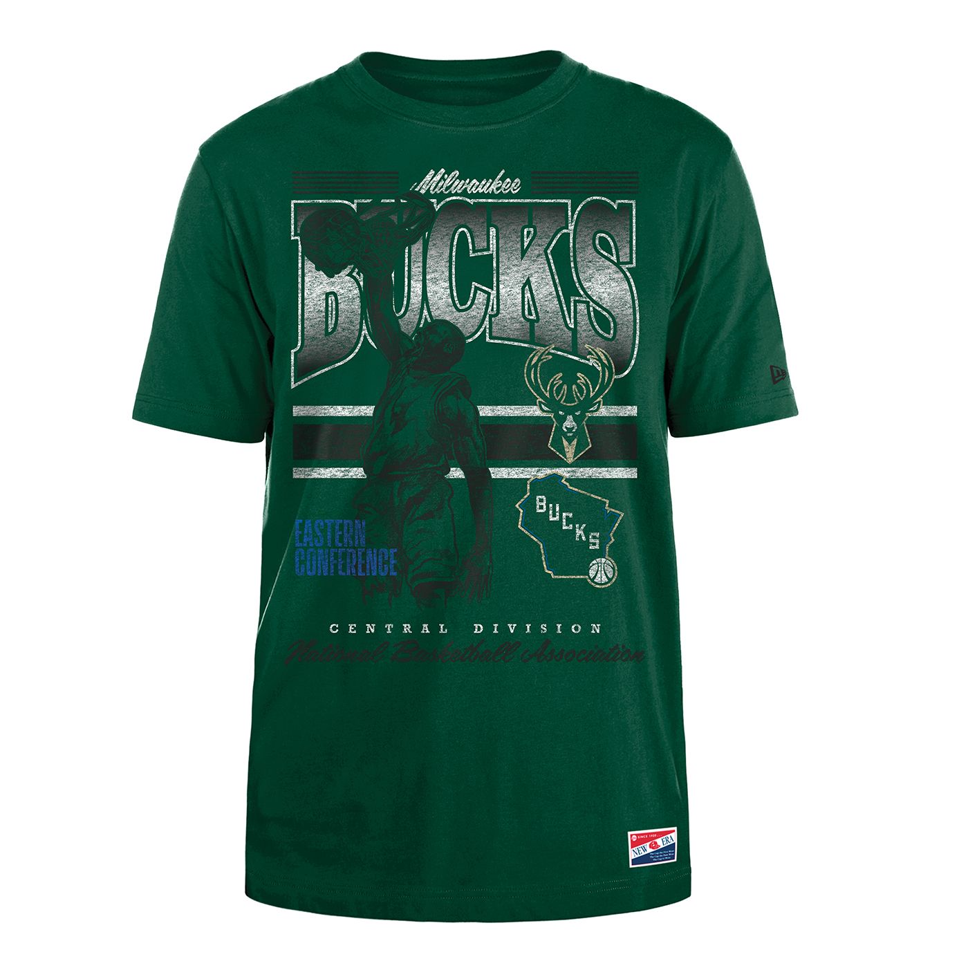 NEW ERA MILWAUKEE BUCKS DUNK TEE