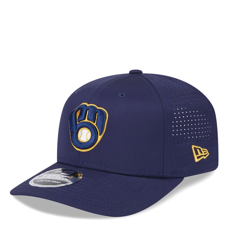 NEW ERA MILWAUKEE BREWERS PERFORM 9SEVENTY STRETCH SNAPBACK HAT