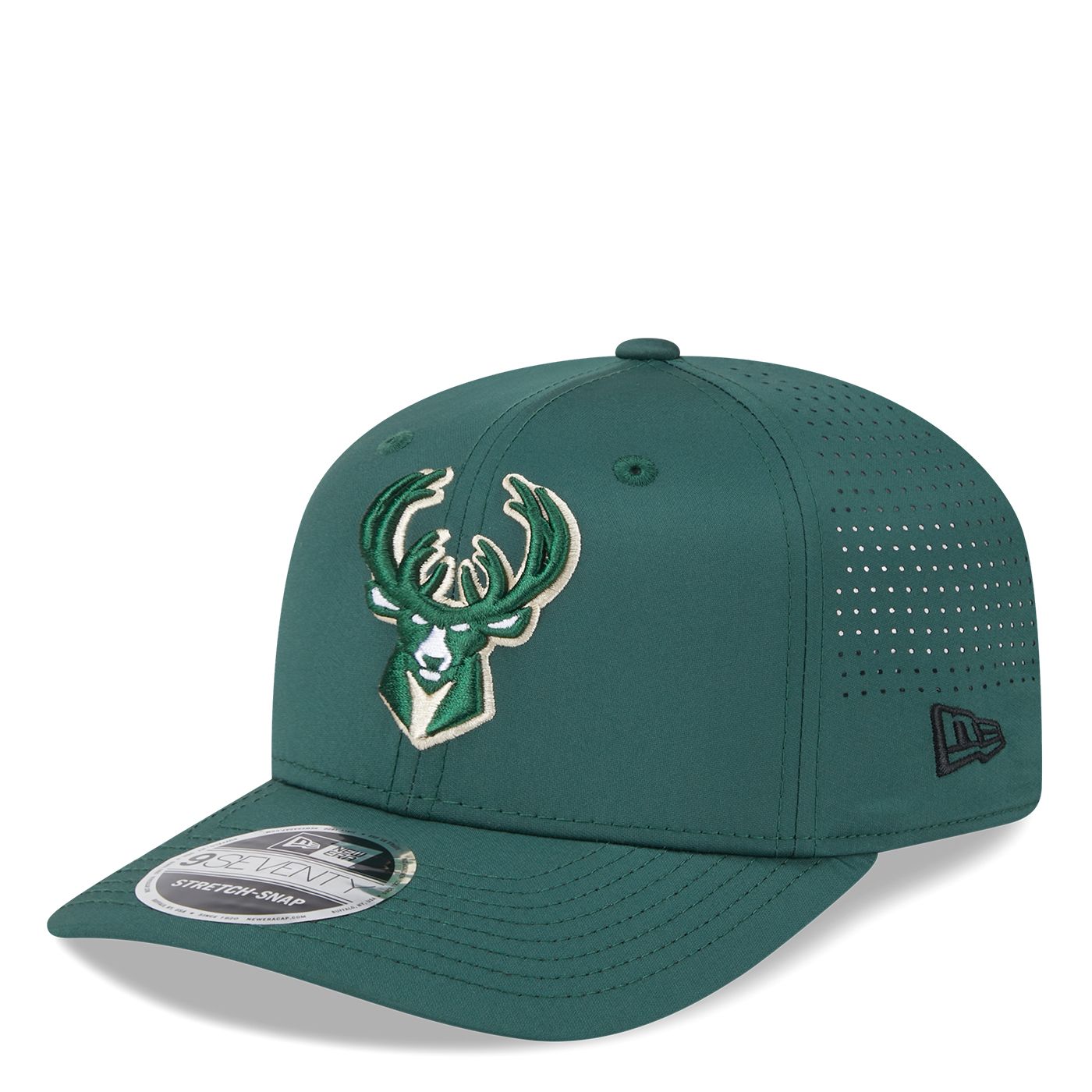 NEW ERA MILWAUKEE BUCKS PERFORM 9SEVENTY STRETCH SNAPBACK HAT