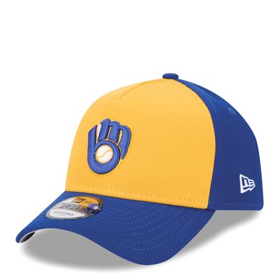 NEW ERA MILWAUKEE BREWERS COOPERSTOWN A-FRAME 9FORTY SNAPBACK HAT