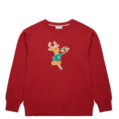 MITCHELL &amp; NESS MILWAUKEE BUCKS PLAYOFF WIN 2.0 CREWNECK SWEATSHIRT