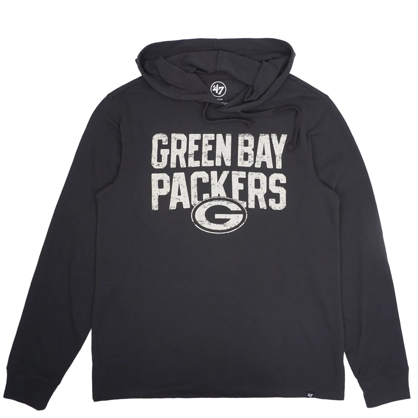 &#39;47 BRAND GREEN BAY PACKERS EROSION ASHBY LIGHTWEIGHT PIQUE HOODIE  