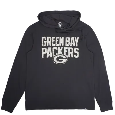 &#39;47 BRAND GREEN BAY PACKERS EROSION ASHBY LIGHTWEIGHT PIQUE HOODIE  