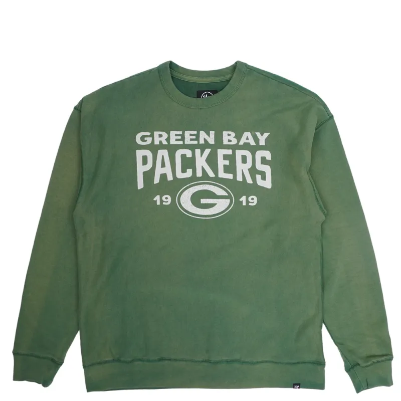 ‘47 BRAND GREEN BAY PACKERS WINDSOR RIVER CREWNECK SWEATSHIRT 
