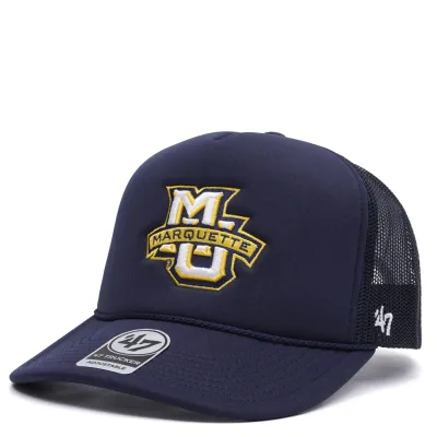 &#39;47 BRAND MARQUETTE GOLDEN EAGLES FOAM FRONT TRUCKER SNAPBACK HAT