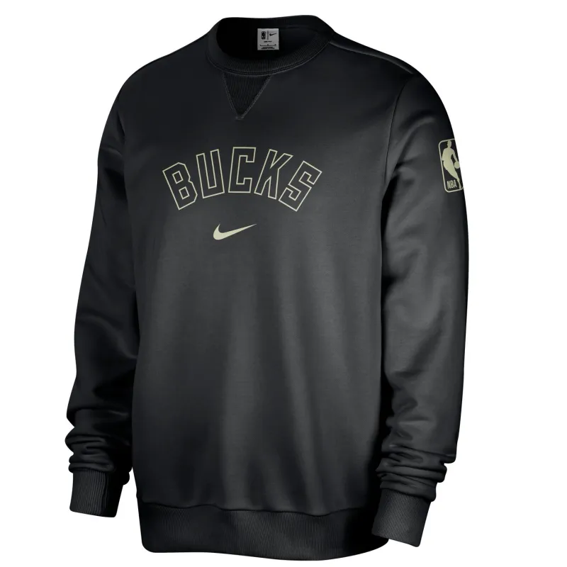 NIKE MILWAUKEE BUCKS STANDARD ISSUE CREWNECK SWEATSHIRT  