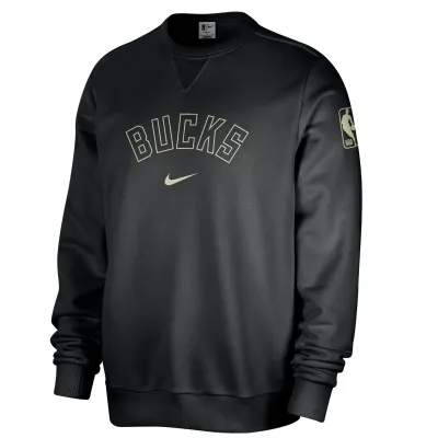 NIKE MILWAUKEE BUCKS STANDARD ISSUE CREWNECK SWEATSHIRT  