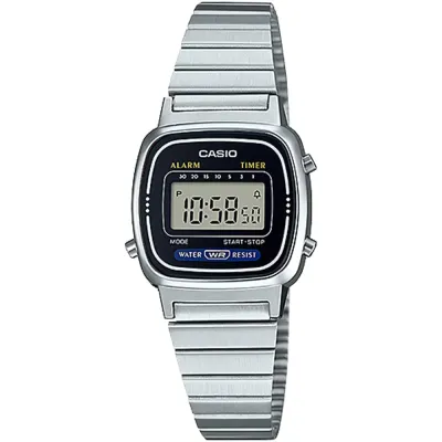 CASIO LA670WA-1 VINTAGE WATCH SILVER