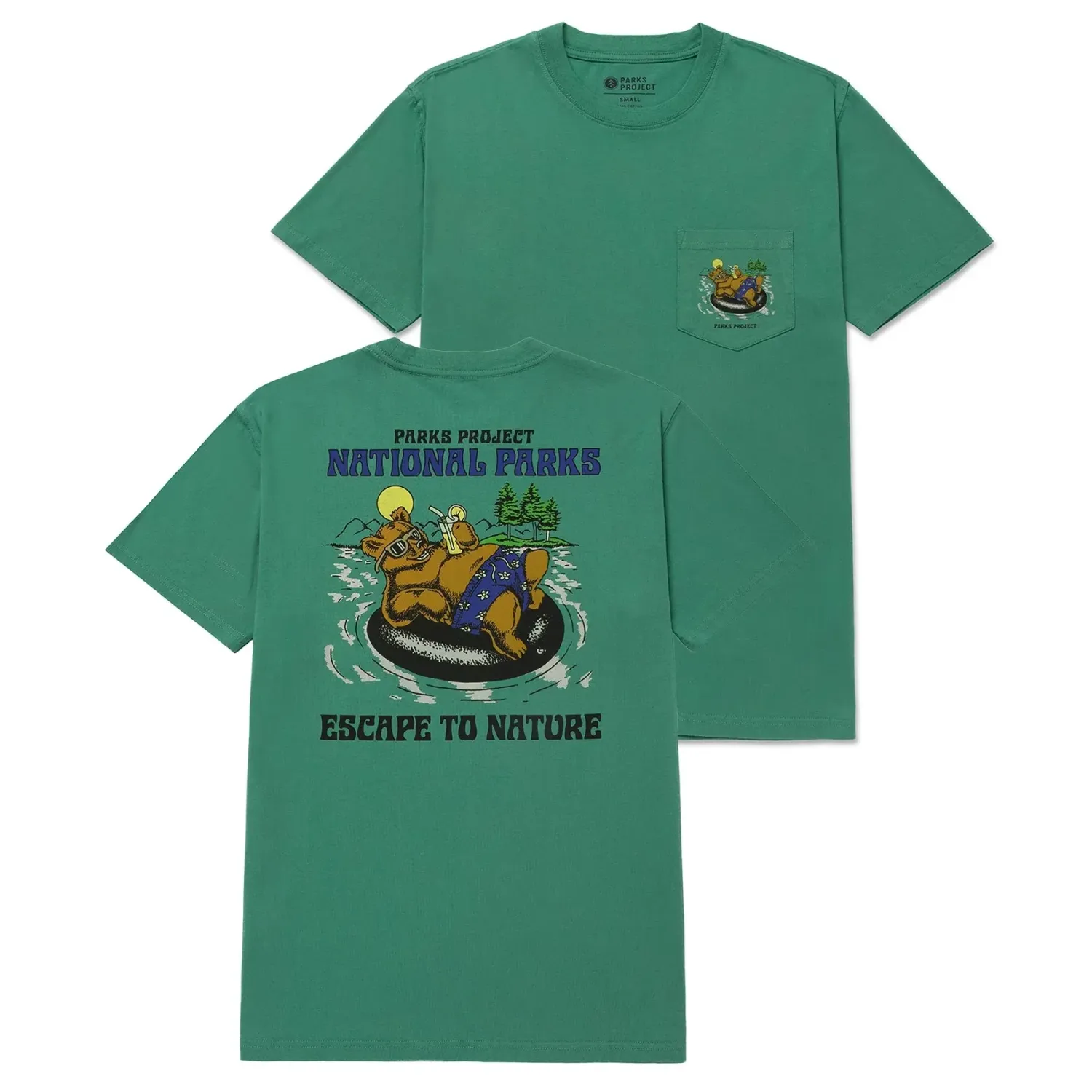 PARKS PROJECT ESCAPE TO NATURE BEAR POCKET TEE 