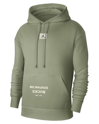 NIKE MILWAUKEE BUCKS COURTSIDE STATEMENT EDITION HOODIE 