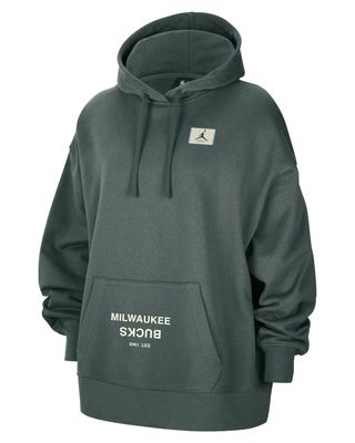 NIKE MILWAUKEE BUCKS WOMEN&#39;S COURTSIDE STATEMENT EDITION HOODIE 