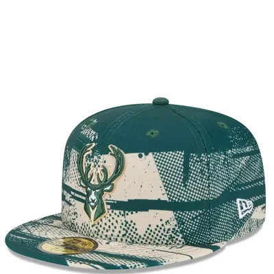 NEW ERA MILWAUKEE BUCKS TIP OFF &#39;24 59FIFTY HAT  