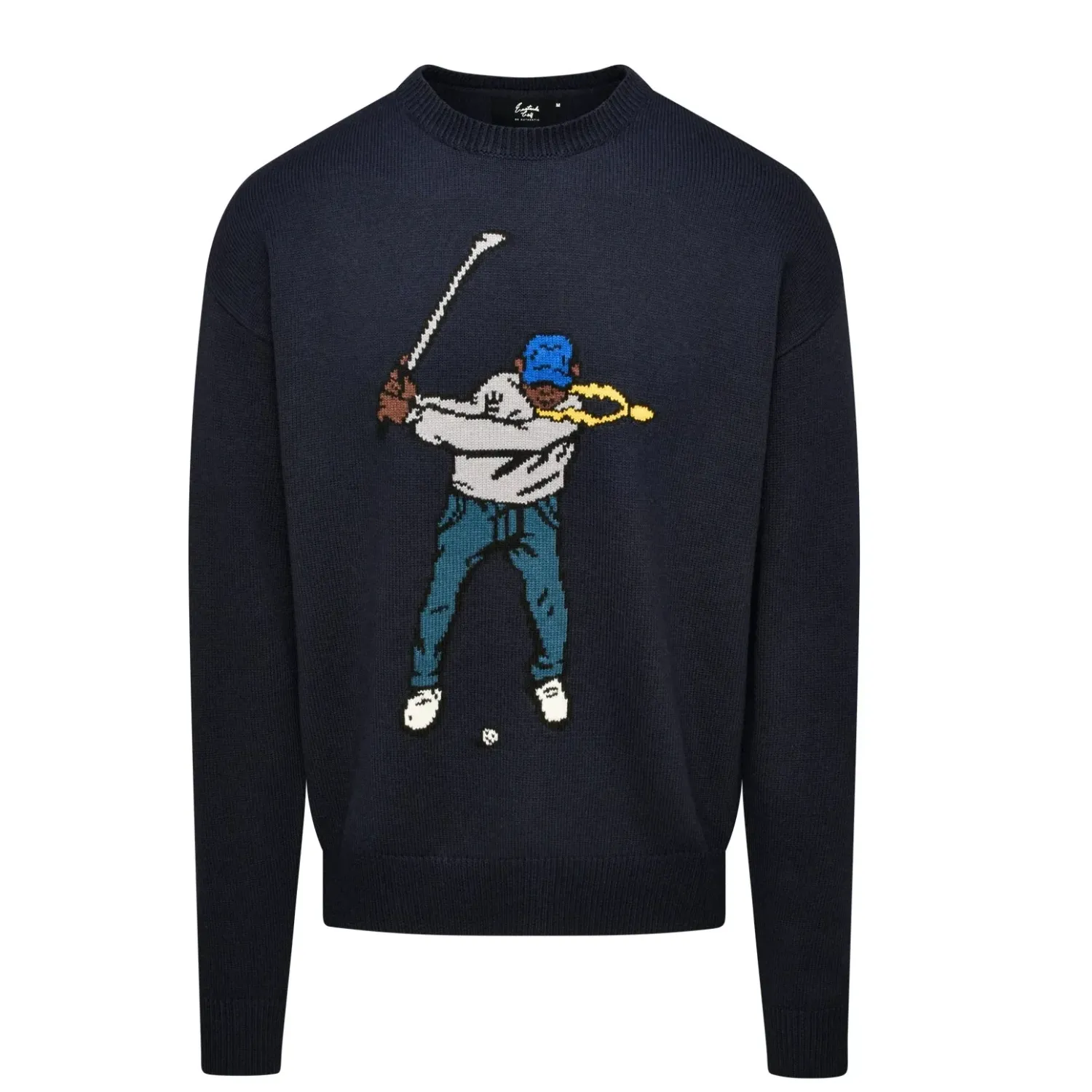 EASTSIDE GOLF INTARSIA SWINGMAN SWEATER