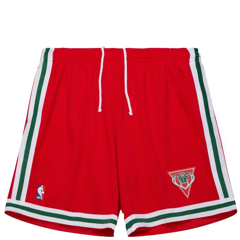 MITCHELL &amp; NESS MILWAUKEE BUCKS 2014 DARK SWINGMAN SHORTS    