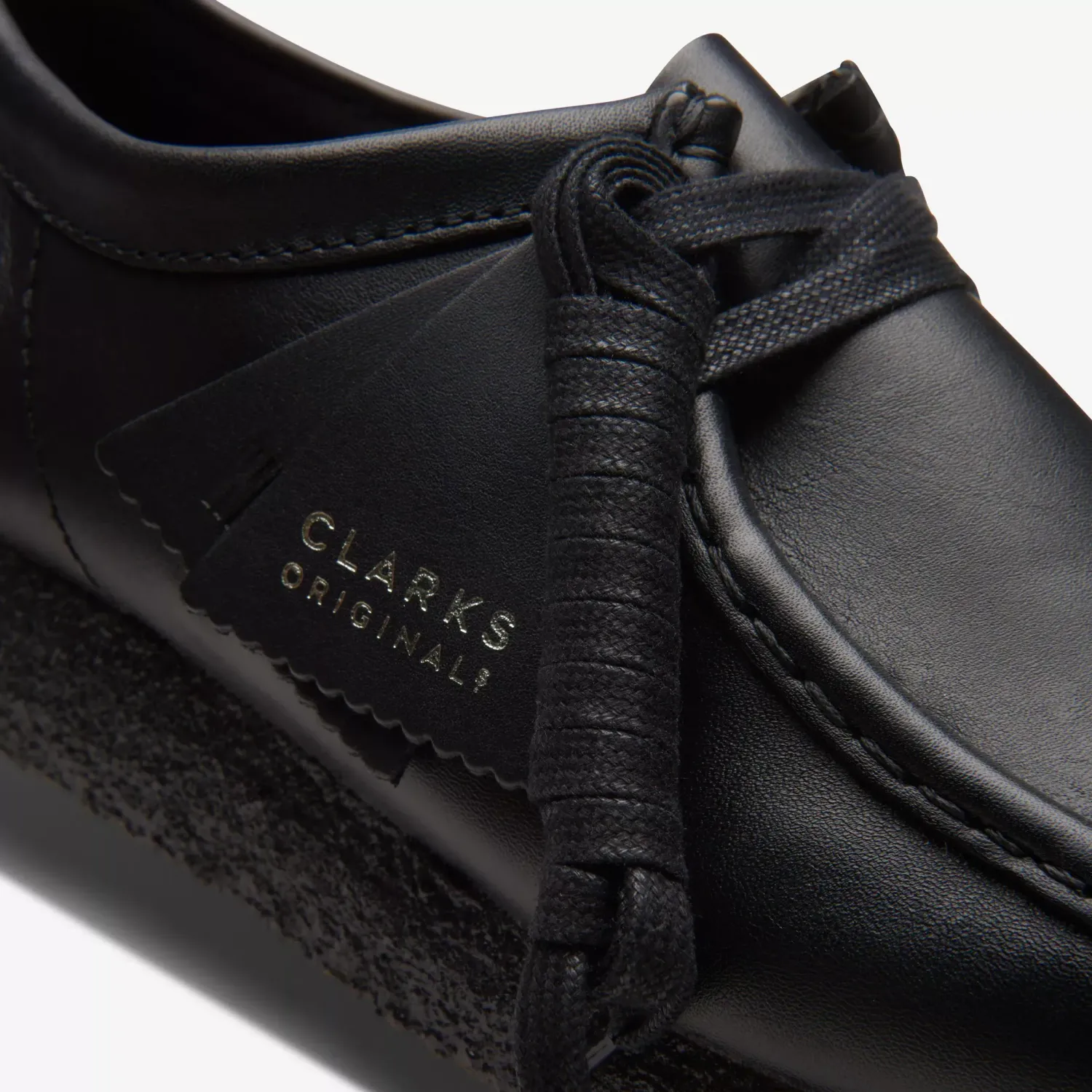 靴 CLARKS Wallabee Black Leather Men's Wallabee™ Black Smooth Leather Shoes | Clarks