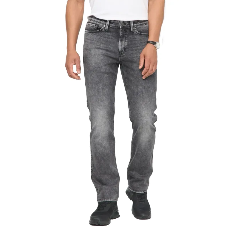 DUER TECH FLEECE DENIM STRAIGHT  
