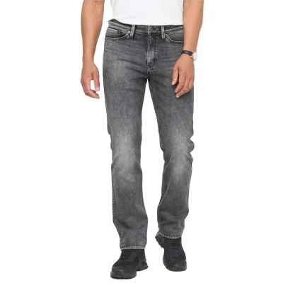 DUER TECH FLEECE DENIM STRAIGHT  