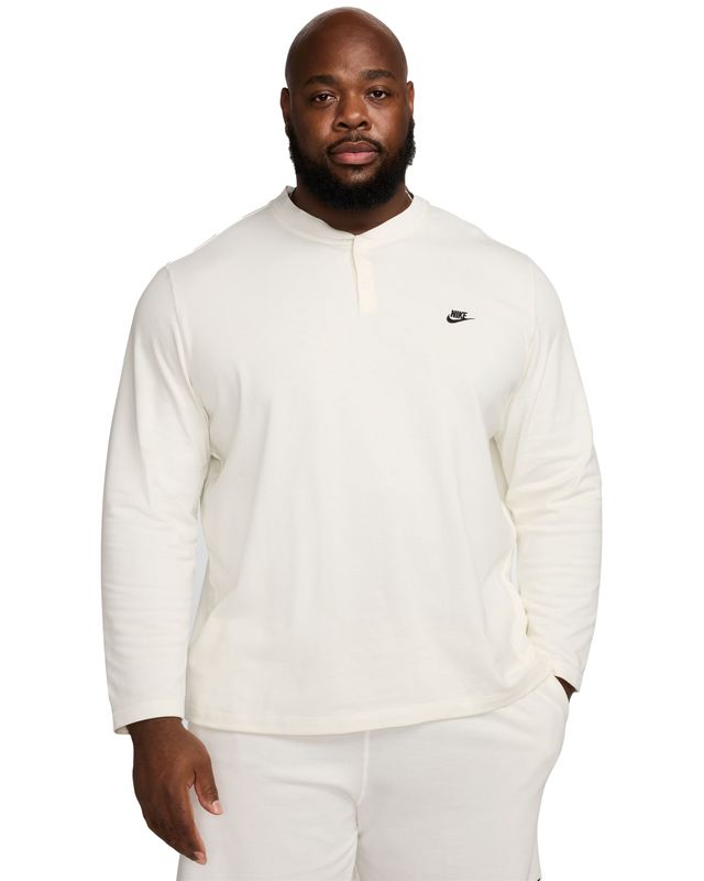 NIKE CLUB LONG SLEEVE HENLEY    