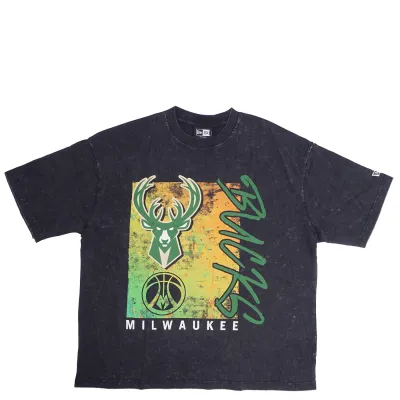 NEW ERA MILWAUKEE BUCKS SPORT CLASS FADED TEE    