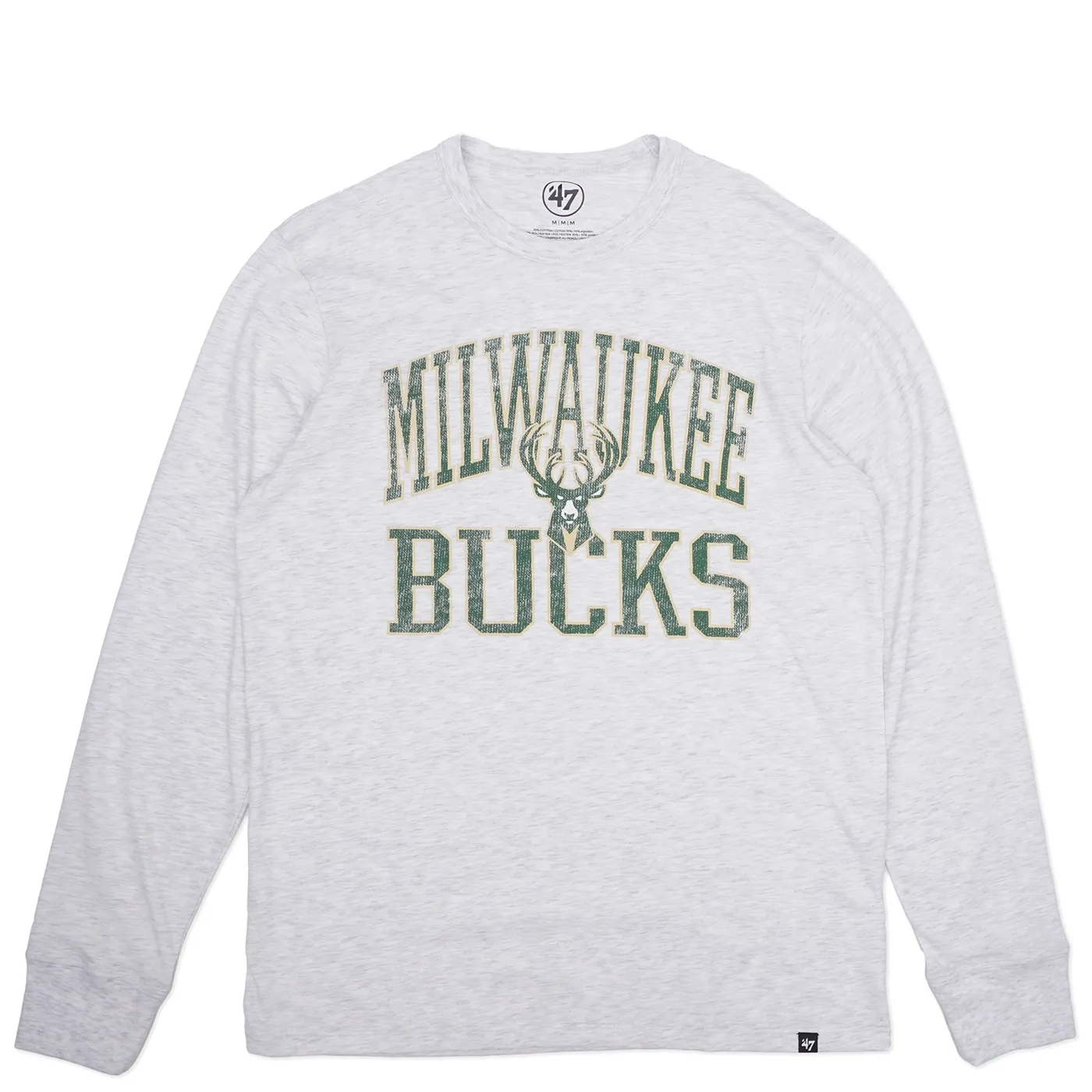 &#39;47 BRAND MILWAUKEE BUCKS FIRST RATE FRANKLIN LONG SLEEVE TEE