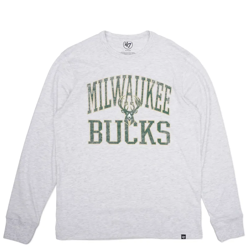 &#39;47 BRAND MILWAUKEE BUCKS FIRST RATE FRANKLIN LONG SLEEVE TEE