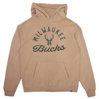 &#39;47 BRAND MILWAUKEE BUCKS DUSTED BOWLINE RIVER PULLOVER HOODIE 
