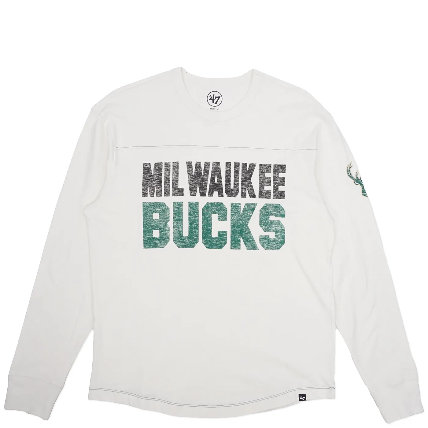 &#39;47 BRAND MILWAUKEE BUCKS STACK BRIGHTON LONG SLEEVE TEE