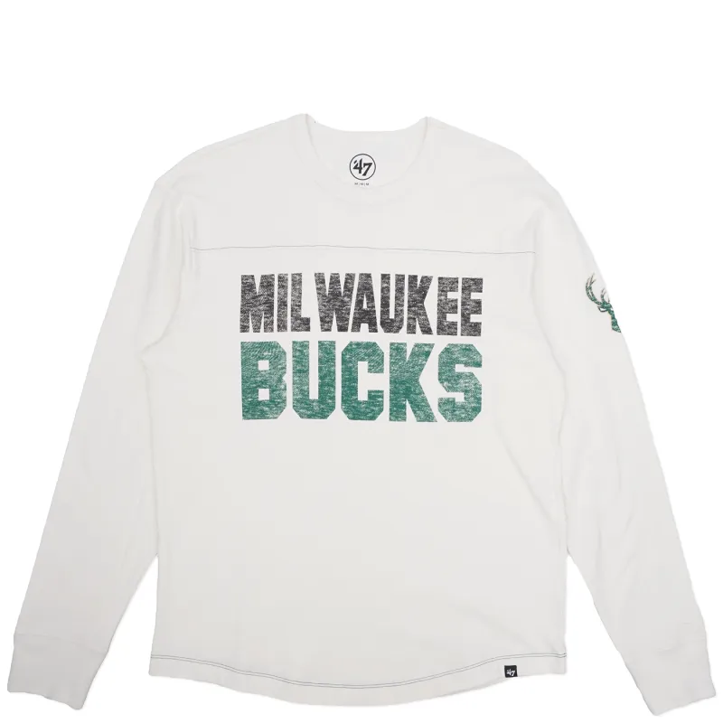 &#39;47 BRAND MILWAUKEE BUCKS STACK BRIGHTON LONG SLEEVE TEE