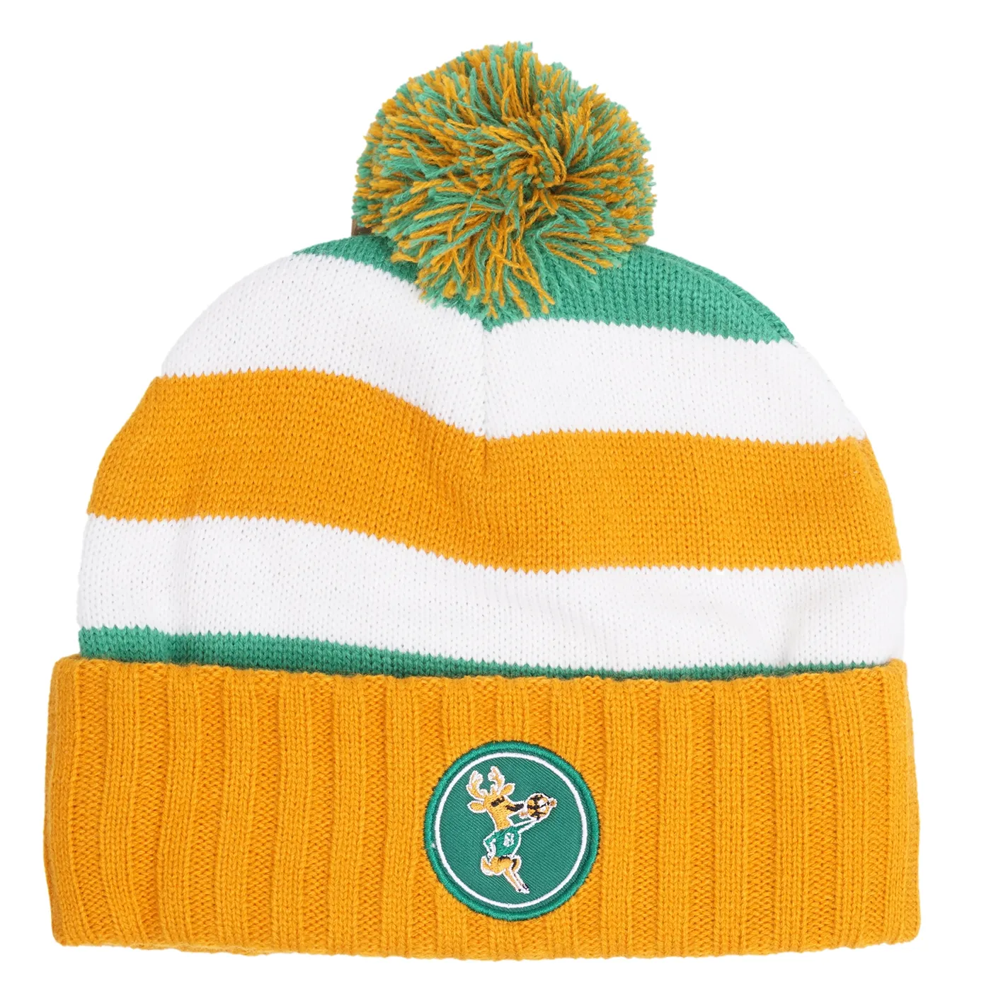 MITCHELL &amp; NESS MILWAUKEE BUCKS HARDWOOD CLASSICS SNOW DAY BEANIE
