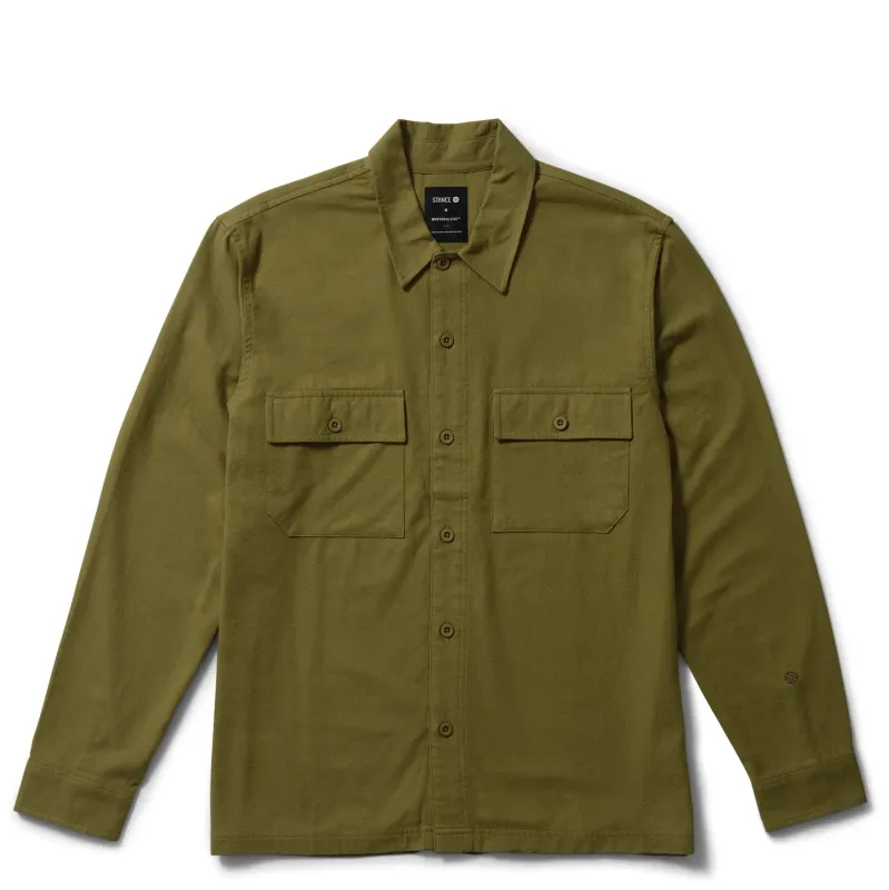 STANCE LOWELL LONG SLEEVE BUTTON UP SHIRT  