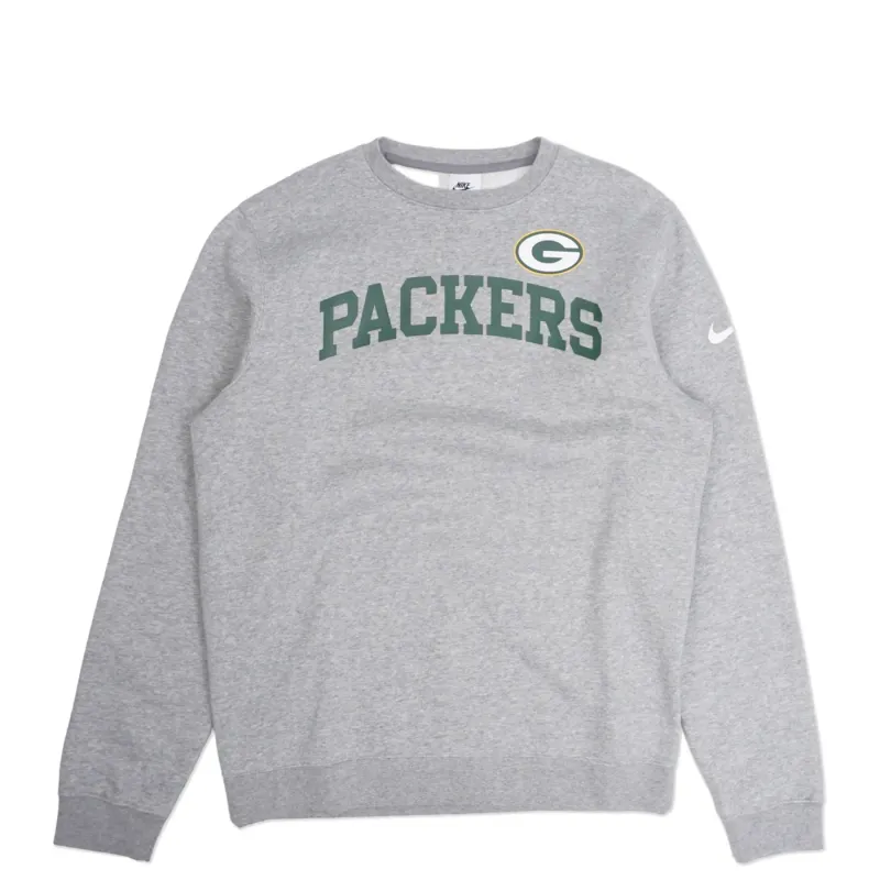 NIKE GREEN BAY PACKERS CLUB CREWNECK SWEATSHIRT