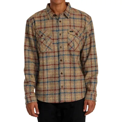 RVCA HUGHES FLANNEL LONG SLEEVE SHIRT  