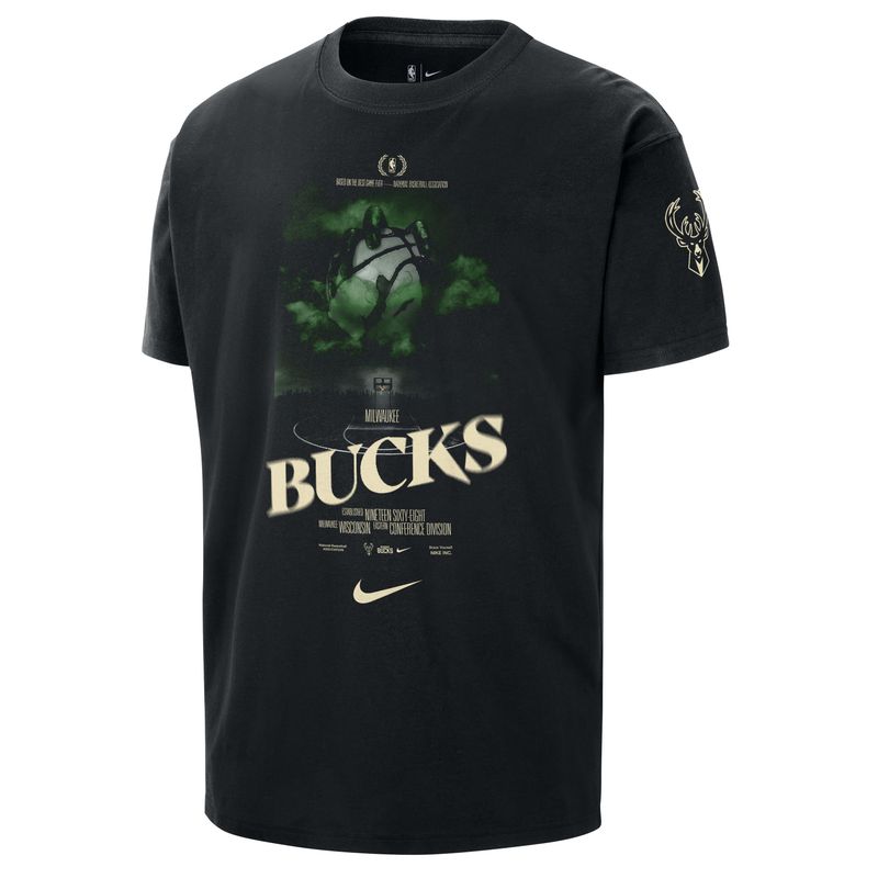 NIKE MILWAUKEE BUCKS COURTSIDE MOVIE POSTER TEE  