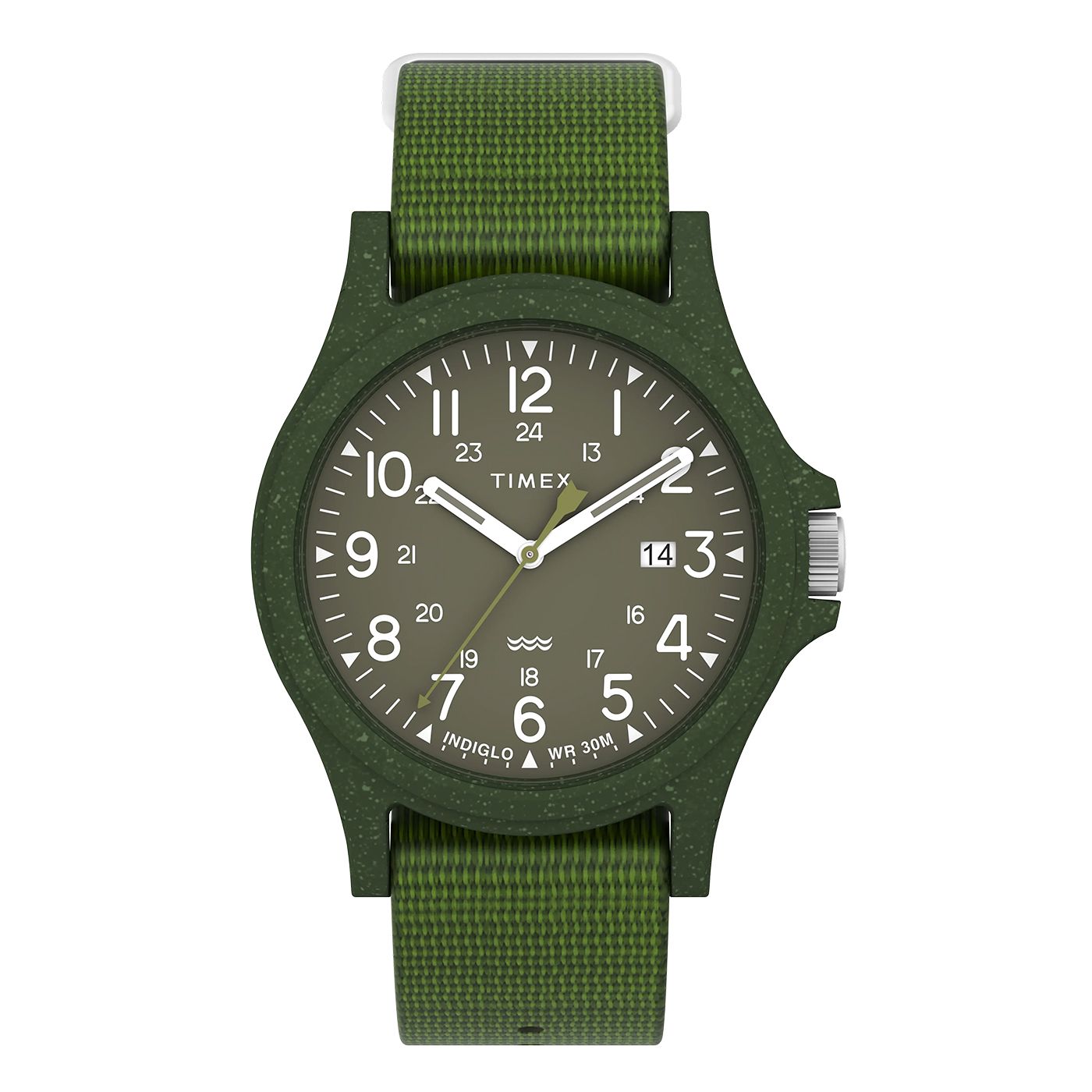 TIMEX RECLAIM OCEAN 40MM RECYCLED FABRIC STRAP WATCH