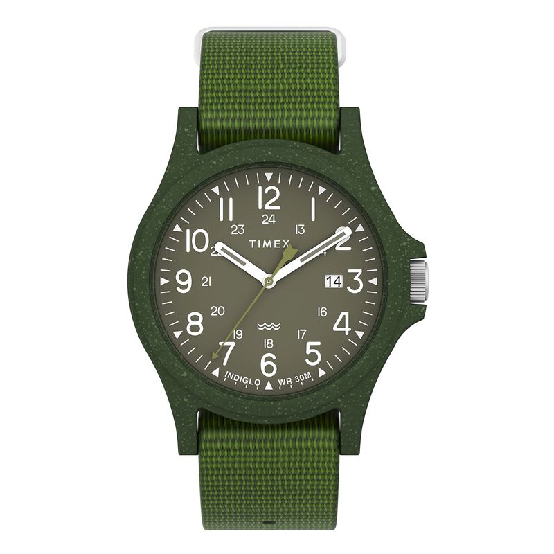 TIMEX RECLAIM OCEAN 40MM RECYCLED FABRIC STRAP WATCH