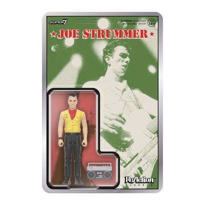 SUPER 7 JOE STRUMMER REACTION FIGURE - JOE STRUMMER, Color: NA, Size: OS